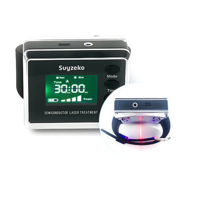 SSCH GaALAsの副鼻腔炎の糖尿病医学レーザーの腕時計赤く青い26pcs LED