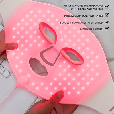 赤外線マスクのシリコーンは軽い導かれた療法の反老化する光子装置を着色する