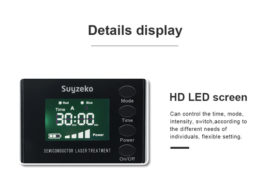 高い血のSugerの半導体レーザー治療上のレーザーの腕時計の赤く青いライト